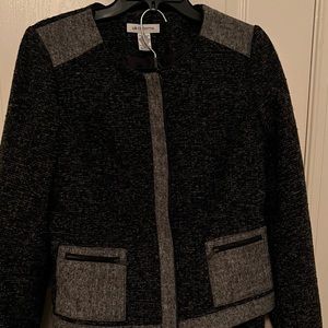 Beautiful multi color suit with skirt